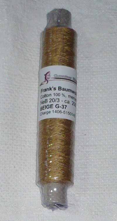 Franks Cotton - Thread 20/3 Beige 37